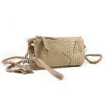 Crossbody dubbel ster beige