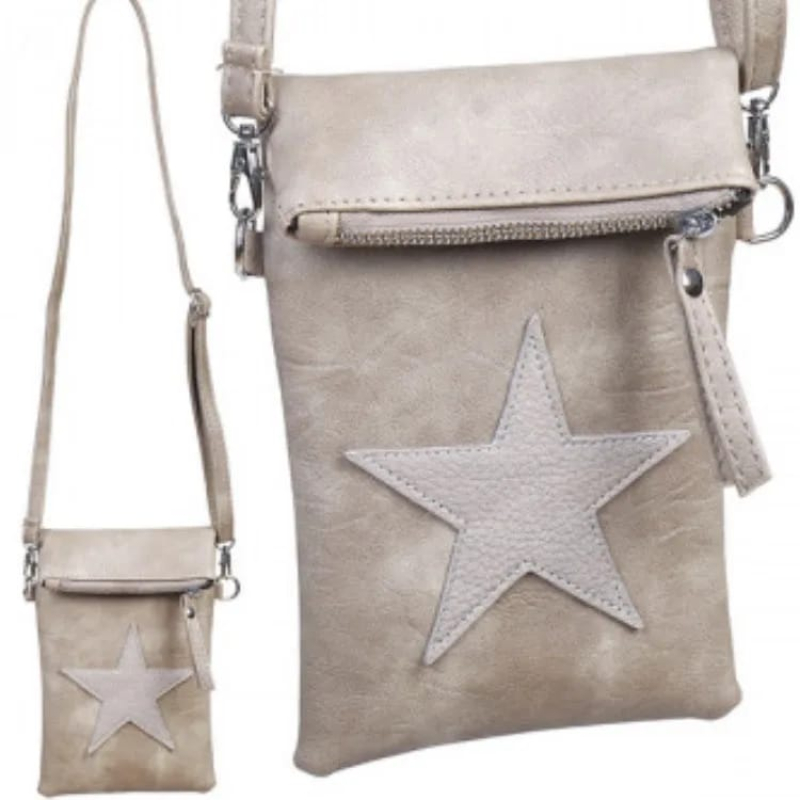 Crossbody beige met ster