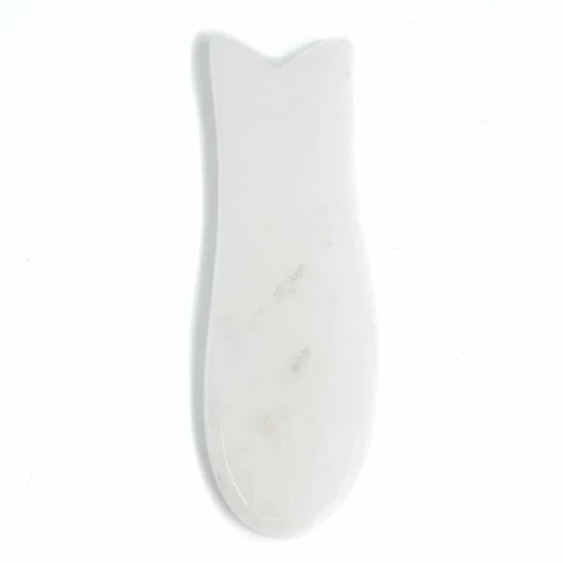 Guasha witte jade vis