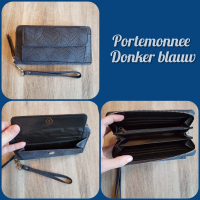 Portemonnee donker blauw