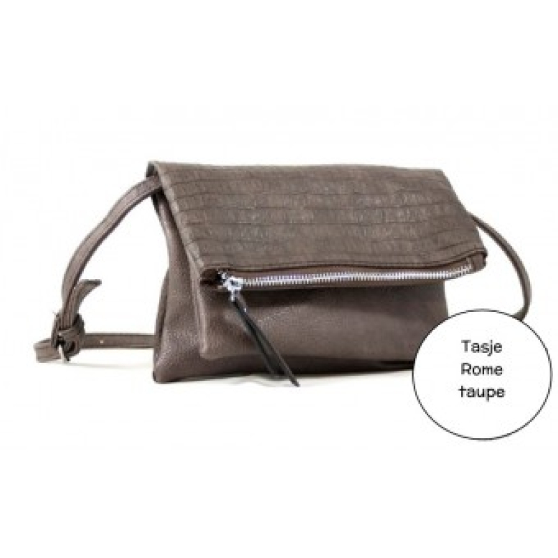 Tasje Rome taupe